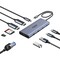 Фото - USB-хаб Ugreen CM639 USB 3.2 Type-C - 2xUSB 3.2, 3xUSB-C, 2хHDMI, RJ-45 Gray (45380) | click.ua