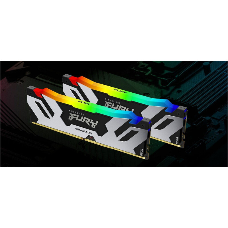 Модуль пам`яті DDR5 2x16GB/7200 Kingston Fury Renegade RGB Black (KF572C38RSAK2-32)