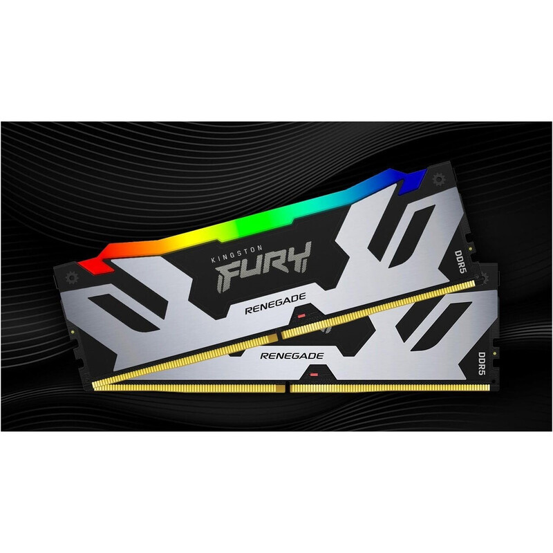 Модуль пам`яті DDR5 2x16GB/7200 Kingston Fury Renegade RGB Black (KF572C38RSAK2-32)