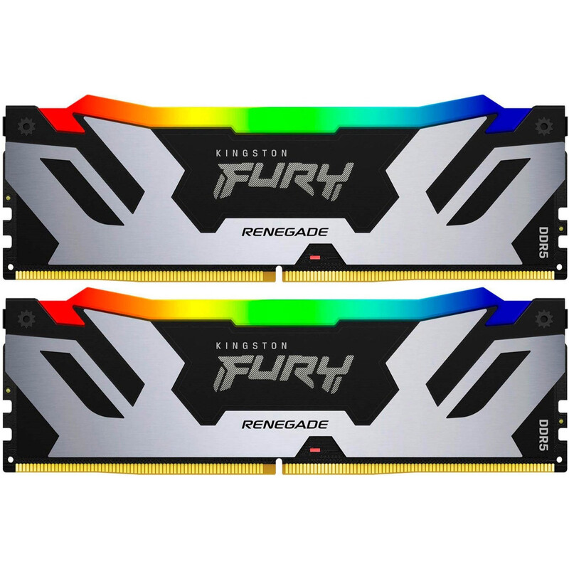 Модуль пам`яті DDR5 2x16GB/7600 Kingston Fury Renegade RGB Silver/Black (KF576C38RSAK2-32)