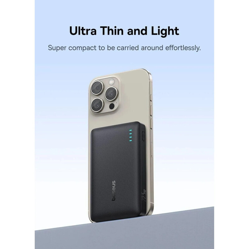 Универсальная мобильная батарея Baseus EnerFill 10000mAh, 22.5W Black (P1008210D123-00)