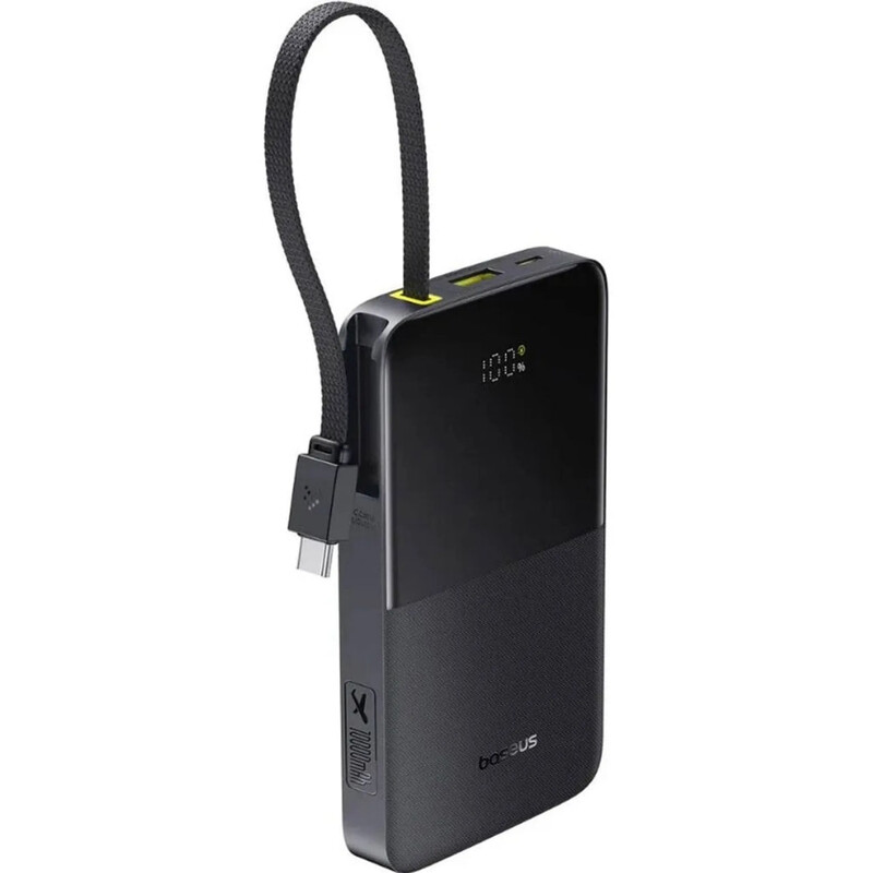 Універсальна мобільна батарея Baseus EnerFill Bipow2 Pro 10000mAh, 22.5W Black (E0027600)