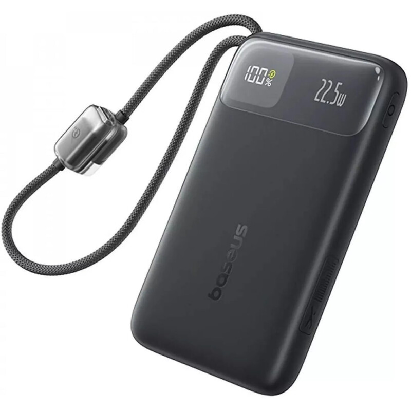 Універсальна мобільна батарея Baseus EnerFill FC11 10000mAh, 22.5W Black (E0027R04)