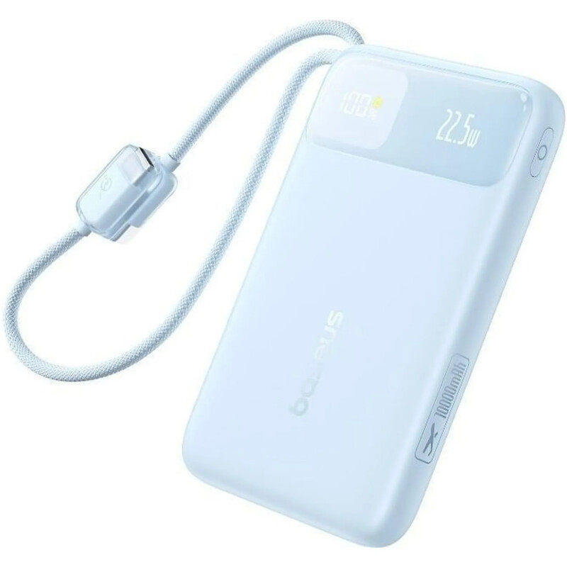 Універсальна мобільна батарея Baseus EnerFill FC11 10000mAh, 22.5W Blue (E0027R06)