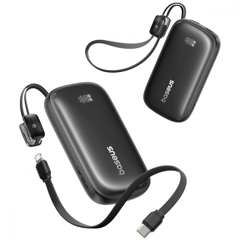 Универсальная мобильная батарея Baseus EnerFill Qpow 3 Ultra 10000mAh, 22.5W Black (E0027L00)