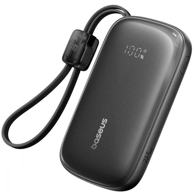 Универсальная мобильная батарея Baseus EnerFill Qpow 3 Ultra 10000mAh, 22.5W Black (E0027L00)
