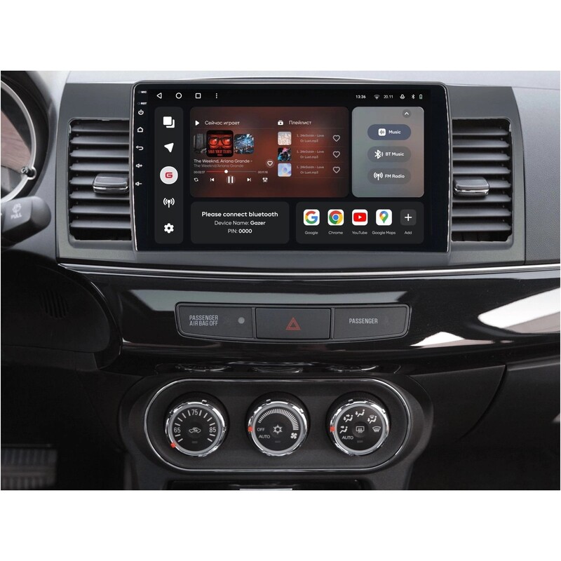 Штатна магнітола Gazer T6010 для Mitsubishi Lancer X (CY) 2007-2012 (T6010-CY/H)