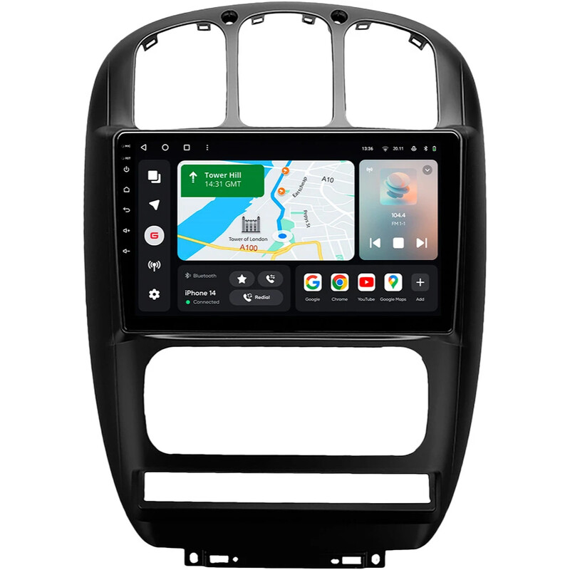 Штатна магнітола Gazer T6010 Pro для Dodge Caravan IV 2000-2007 (T6010-CRS/L2-PRO)