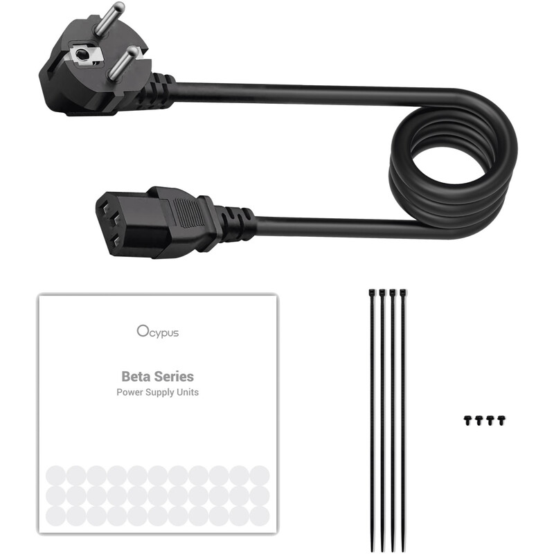 Блок питания Ocypus Beta P700 700W ATX 2.53 Black (BETA-P700-N1HDBK024X-EU)