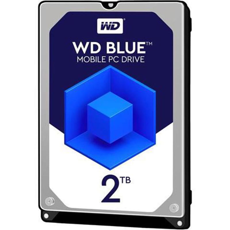 Накопитель HDD 2.5" SATA 2.0TB WD Blue 5400rpm 128MB (WD20SPZX)