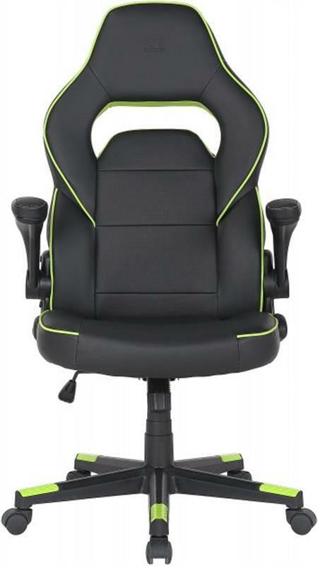 Крісло для геймерів 2E Gaming Hebi Black/Green (2E-GC-HEB-BK)