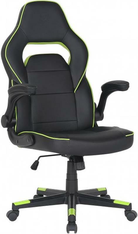 Крісло для геймерів 2E Gaming Hebi Black/Green (2E-GC-HEB-BK)