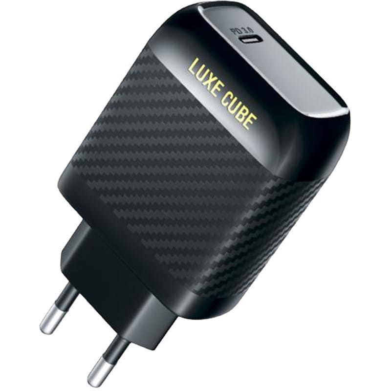 Мережевий зарядний пристрій Luxe Cube Dynamic 18W (1USBх3A) Black (4446689880896)