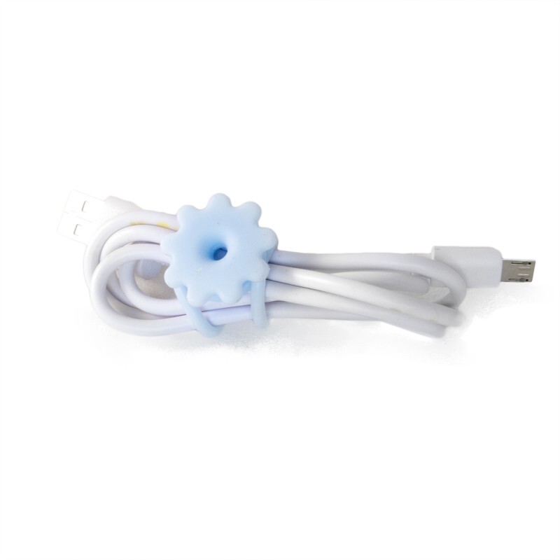 Тримач для кабелю Extradigital Cable Clips CC-973 (KBC1805) 3шт, блакитний