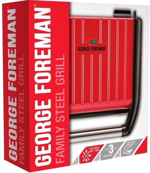 Электрогриль Russell Hobbs George Foreman 25040-56 Steel Grill Red l Medium