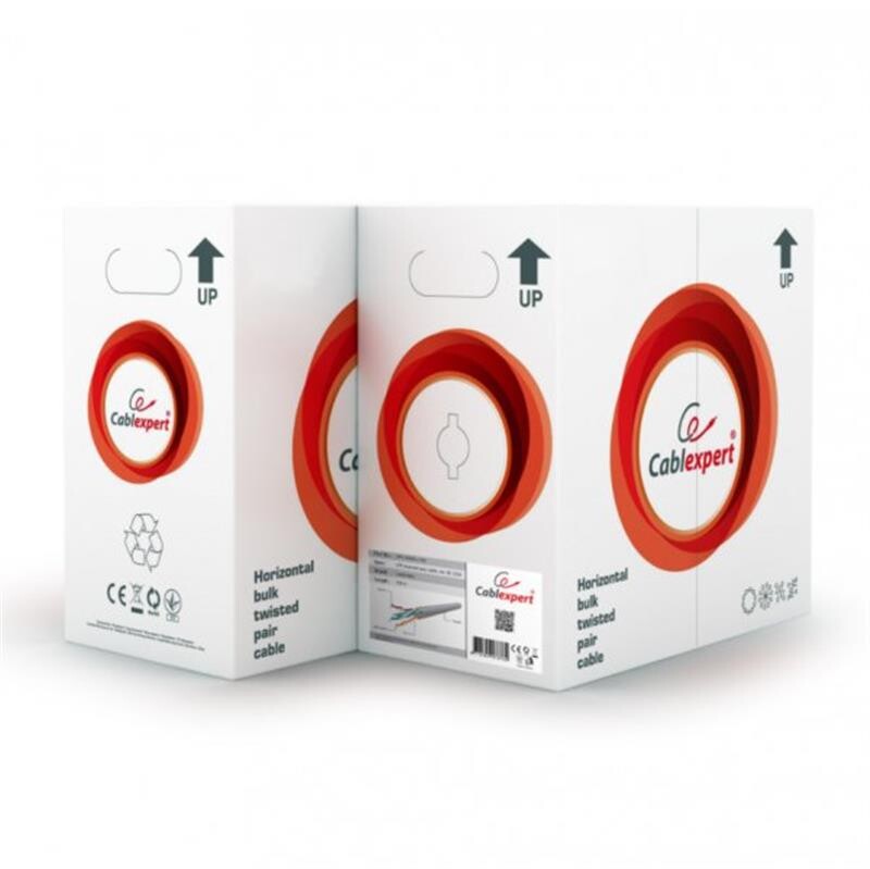 Кабель вита пара Cablexpert (UPC-5004E-L/100) CAT5e, багатожильний, алюміній під міддю (CCA с AWG24), неекранірований, 100м