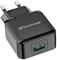 Фото - Сетевое зарядное устройство Grand-X (1xUSB 5В/2.1А) Black (CH-03B) | click.ua