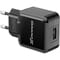 Фото - Сетевое зарядное устройство Grand-X (1xUSB 5В/2.1А) Black (CH-03B) | click.ua