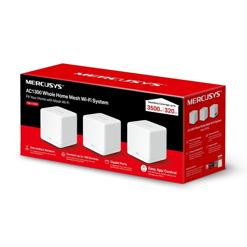 Беспроводной маршрутизатор Mercusys Halo H30G(3-pack)