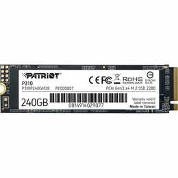 Накопичувач SSD  240GB Patriot P310 M.2 2280 PCIe NVMe 3.0 x4 TLC (P310P240GM28)