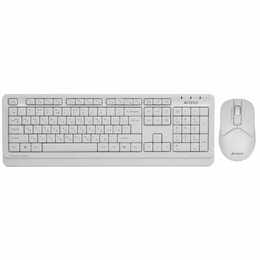 Комплект (клавиатура, мышь) беспроводной A4Tech FG1012 White