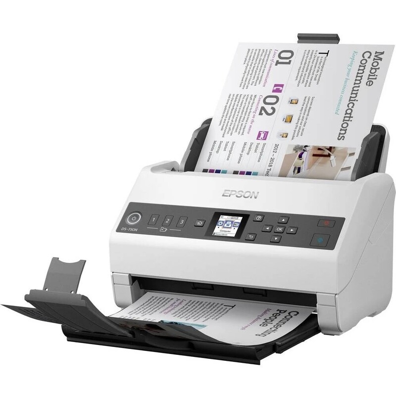 Сканер А4 Epson Workforce DS-730N (B11B259401)