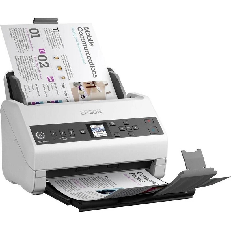 Сканер А4 Epson Workforce DS-730N (B11B259401)