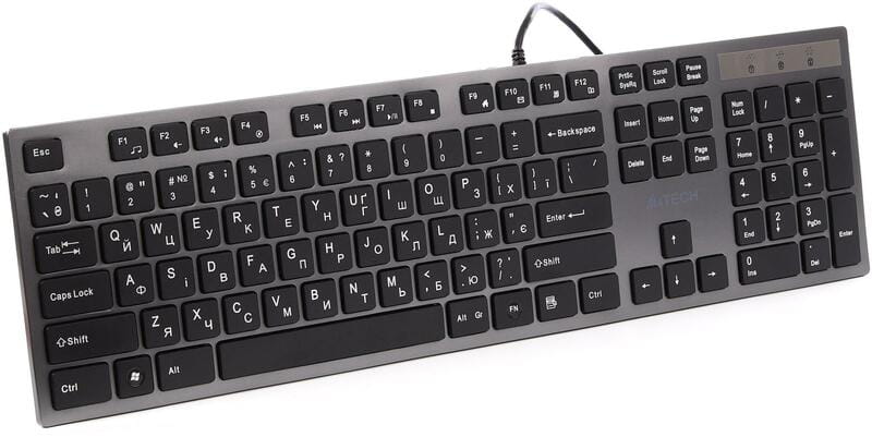 Клавiатура A4Tech KV-300H Grey/Black