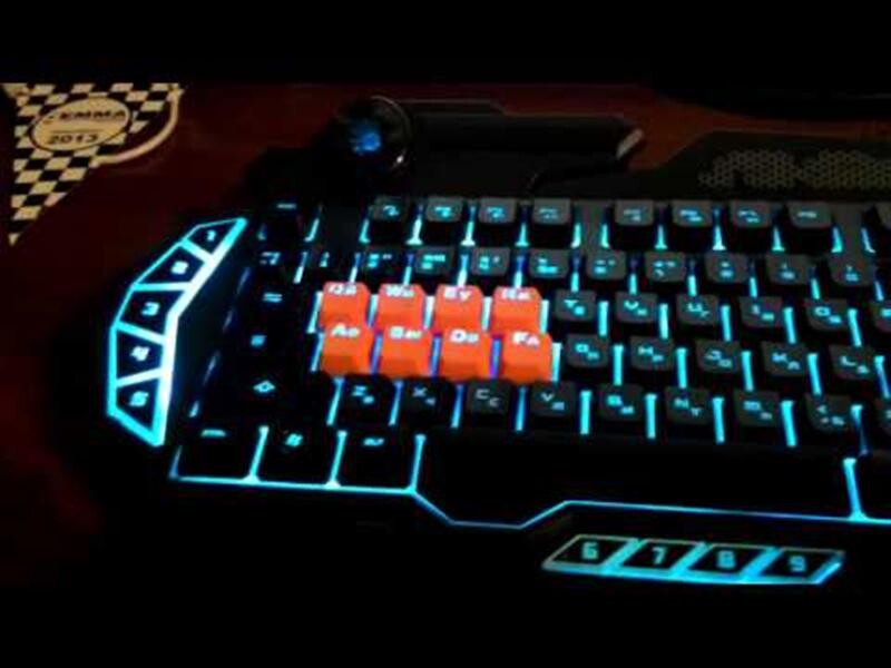 Клавіатура A4Tech B318 Bloody Black USB