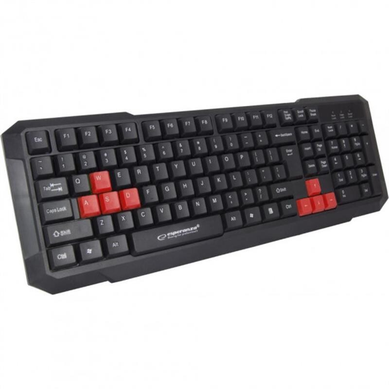 Клавиатура Esperanza EGK102 Black/Red (EGK102RUA)