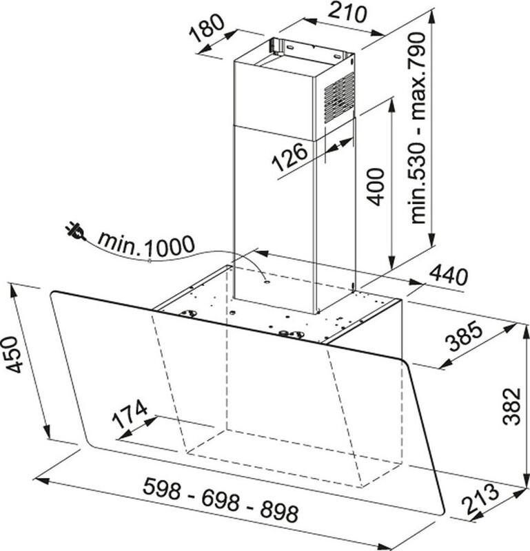 Витяжка Franke Evo Plus FPJ 925 V BK/SS (330.0528.067)