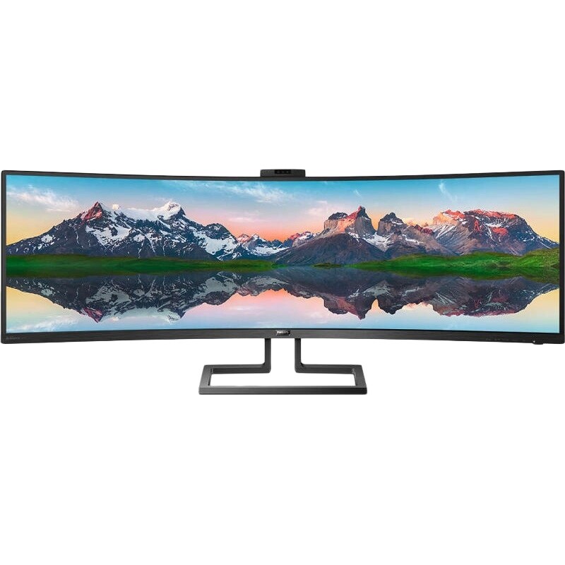 Монiтор Philips 48.8" 499P9H/00 VA Black Curved
