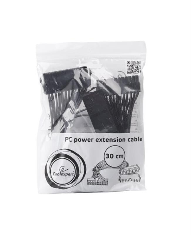 Кабель живлення Cablexpert (CC-PSU24-01) 24pin(M)-2x24pin(F), 0.3 м