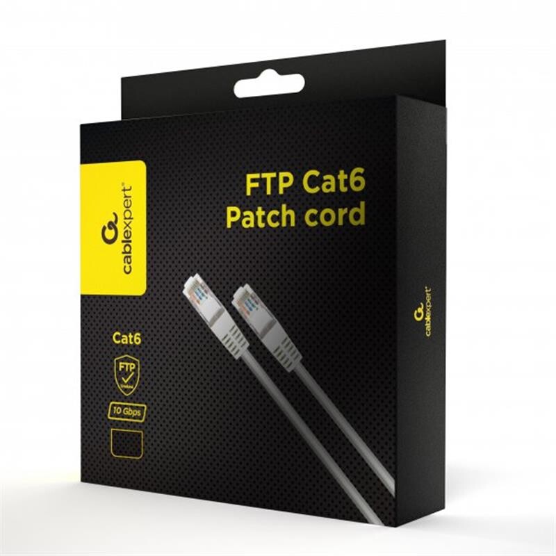 Патч-корд Cablexpert (PPB6-15M) cat.6, FTP, літий, 50u "штекер із засувкою, 15 м, білий