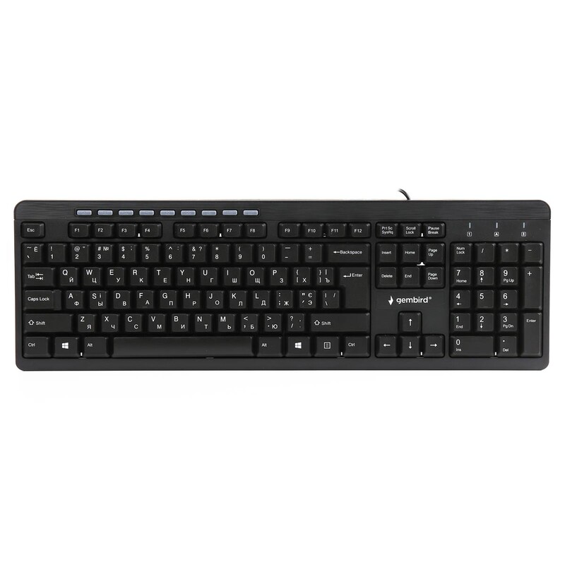 Клавиатура Gembird KB-UM-106-UA Ukr Black
