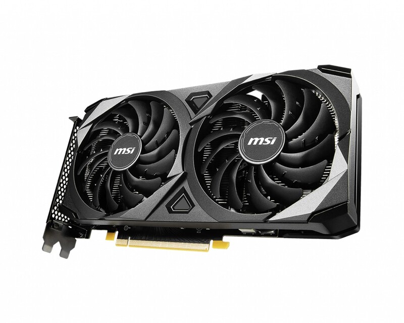 Видеокарта GF RTX 3060 12GB GDDR6 Ventus 2X OC MSI (GeForce RTX 3060 VENTUS 2X 12G OC) (LHR)