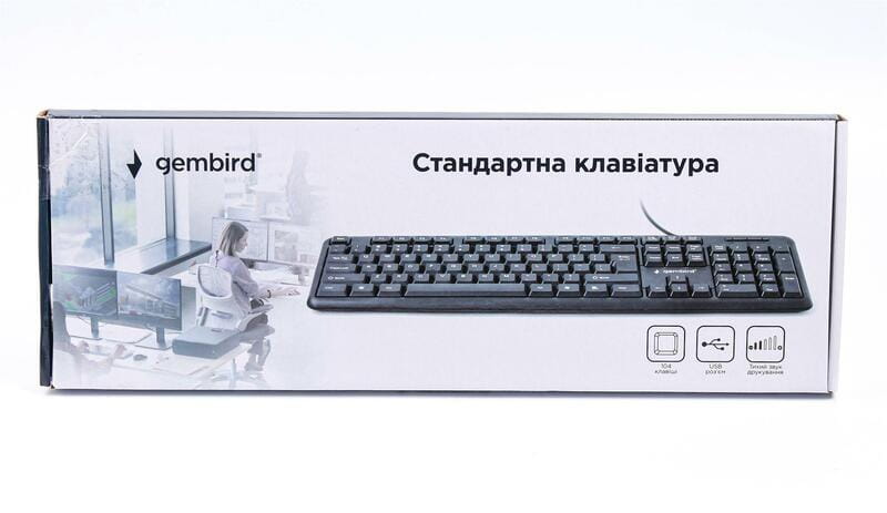 Клавіатура Gembird KB-U-103-UA Ukr Black