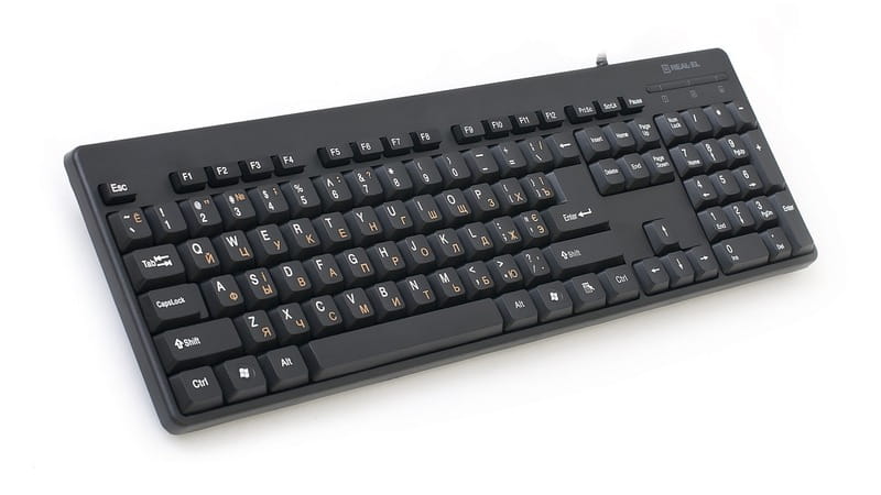 Клавиатура REAL-EL Standard 502 Ukr Black