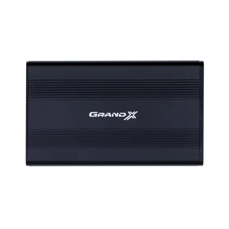 Внешний карман Grand-X для подключения SATA HDD 2.5", USB 2.0, алюминий (HDE21)