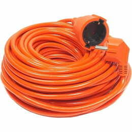 Удлинитель PowerPlant JY-3024/25 (PPCA10M250S1) 1 розетка, 25 м, оранжевый