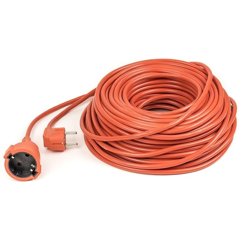Удлинитель PowerPlant (PPCA16M40S1L) 1 розетка, 40 м, морозостойкий, оранжевый