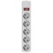 Фото - Фильтр питания Maxxter 5 розеток 1.8м (SPM5-G-6G) серый | click.ua