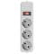 Фото - Фільтр живлення Maxxter (SPM3-G-10G) 3 розетки, 3м, білий | click.ua