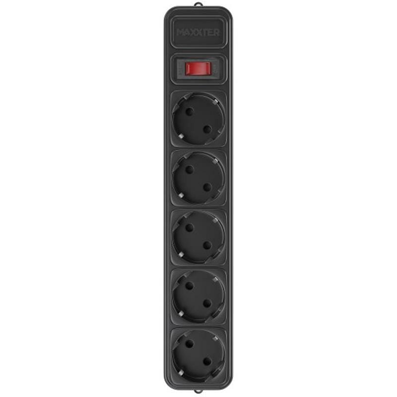 Фильтр питания Maxxter 5 розеток 4.5м (SPM5-G-15B) черный