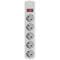 Фото - Фильтр питания Maxxter 5 розеток 4.5м (SPM5-G-15G) серый | click.ua
