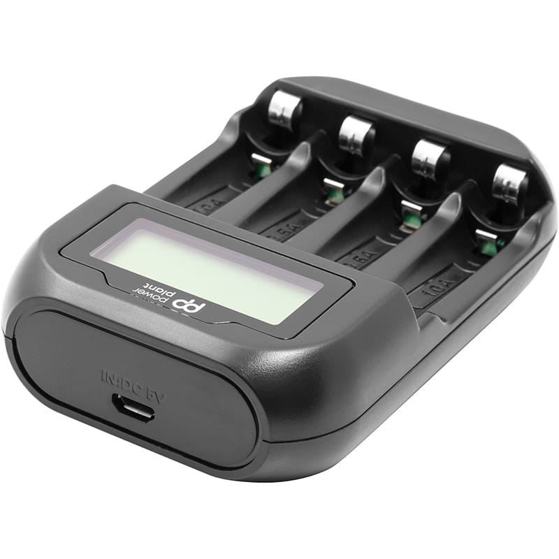 Зарядний пристрій для акумуляторів AA, AAA/ micro USB PowerPlant PP-UN4