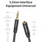 Фото - Кабель Vention Audio 3.5 мм - 3.5 мм (М/F), 2 м, черный (VAB-B06-B200-M) | click.ua