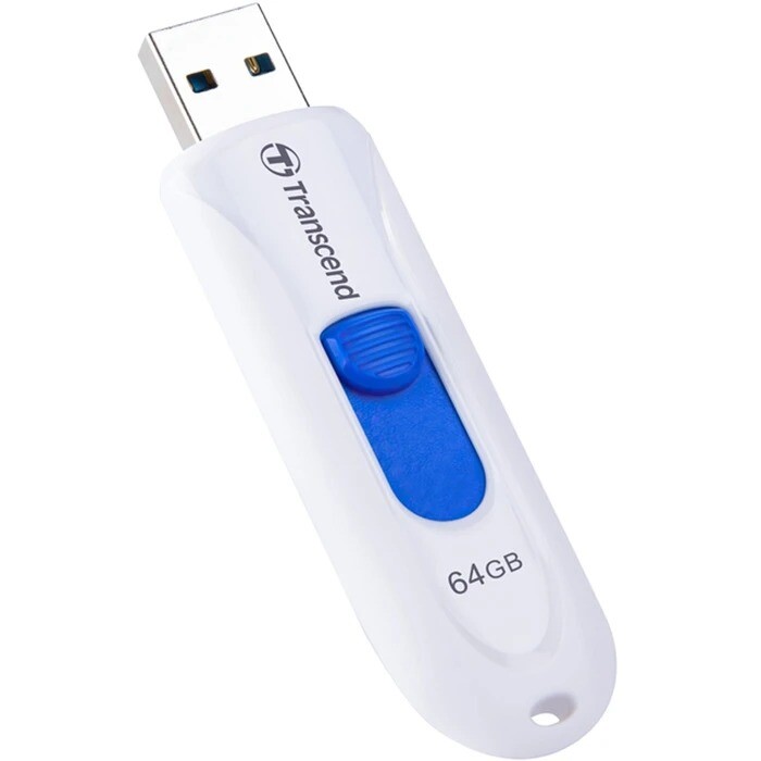 Флеш-накопитель USB3.0 64GB Transcend JetFlash 790 White (TS64GJF790W)