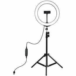Кольцевая USB LED-лампа Puluz PKT3035 10" + штатив 1.1 м (PKT3035)