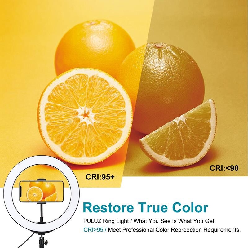 Кольцевая USB LED-лампа Puluz PKT3035 10" + штатив 1.1 м (PKT3035)